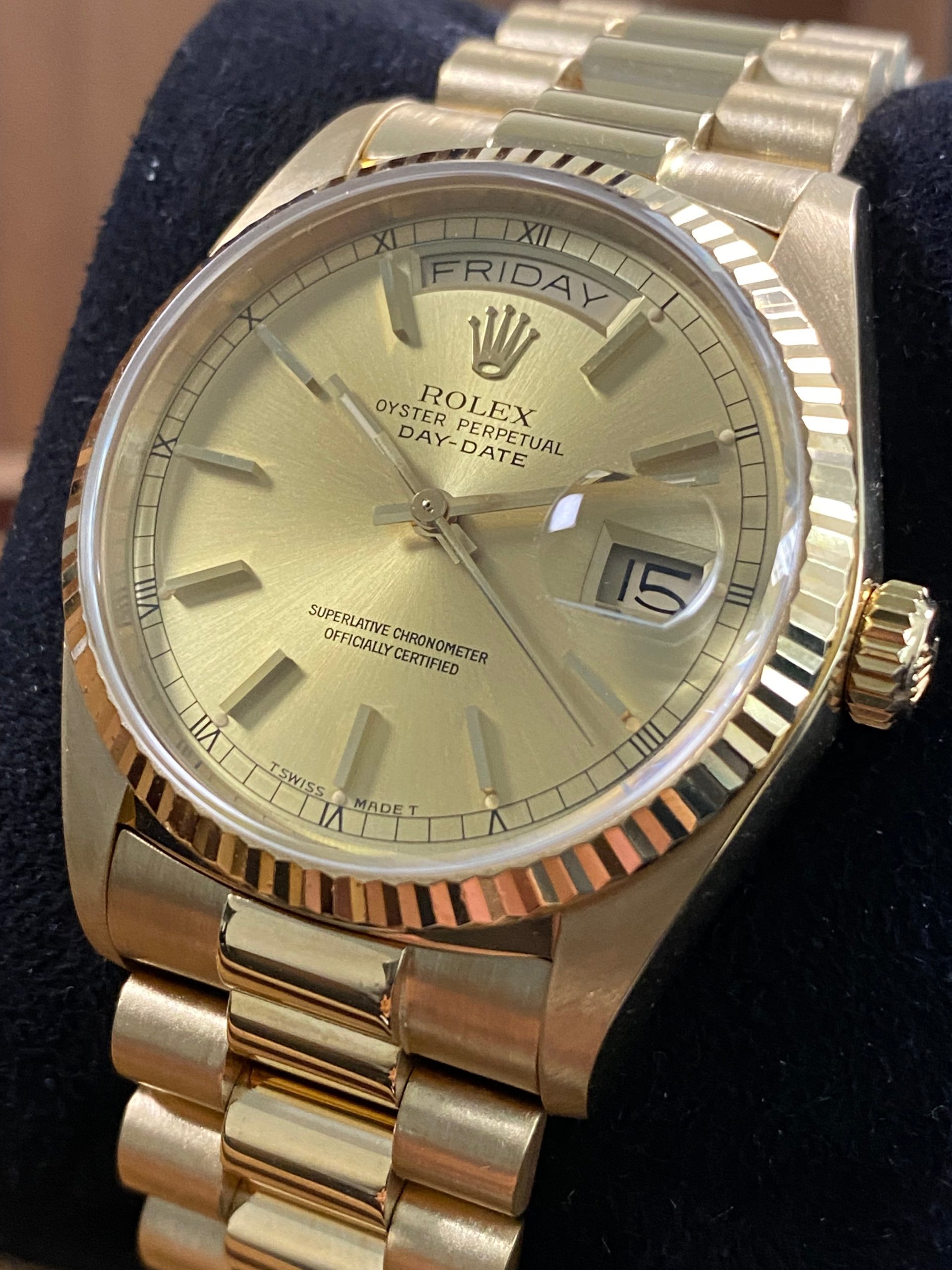 Rolex Day-Date 36 - 1986 - Champagne Dial - 18038 *FULL SET*