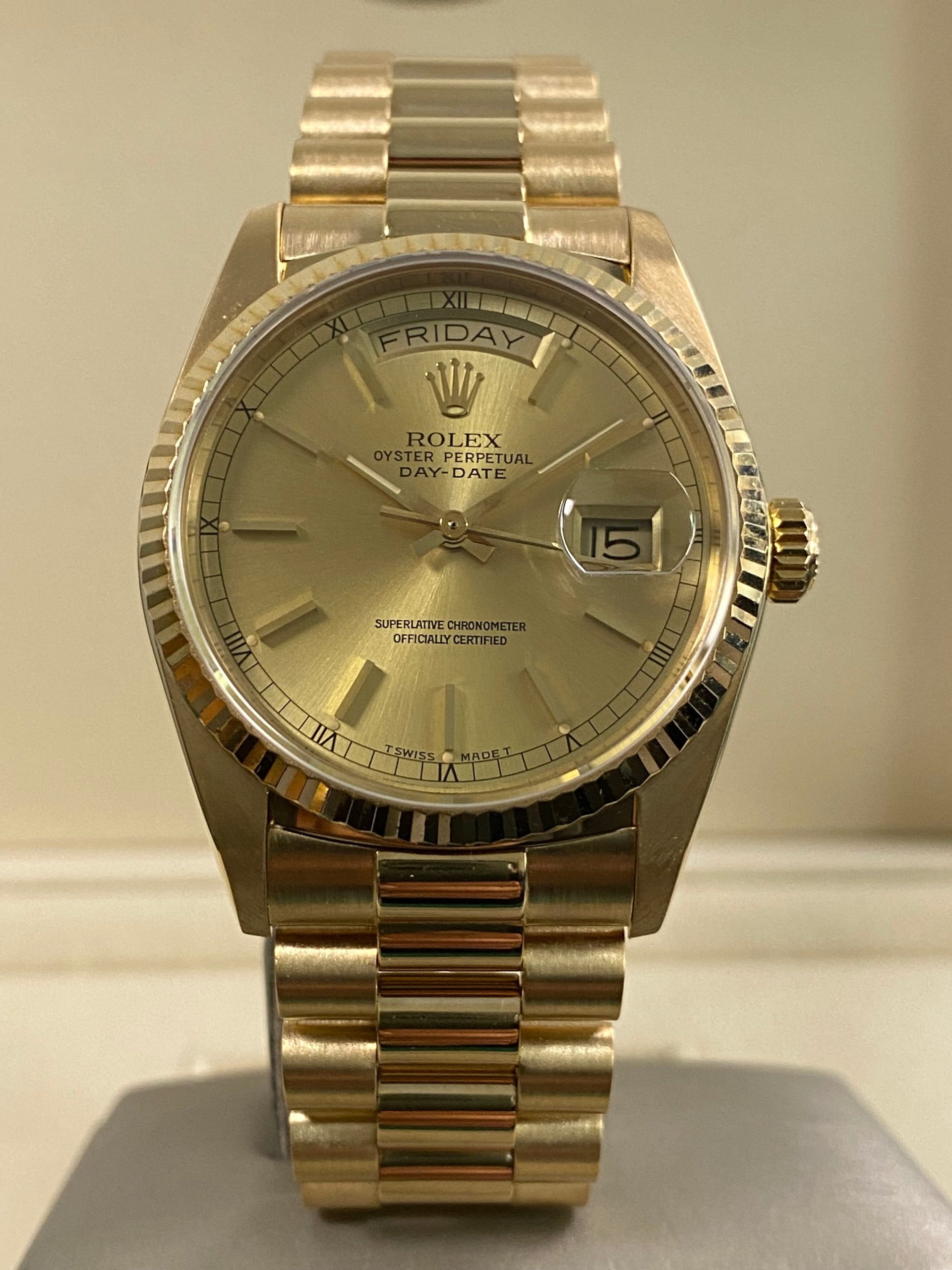 Rolex Day-Date 36 - 1986 - Champagne Dial - 18038 *FULL SET*